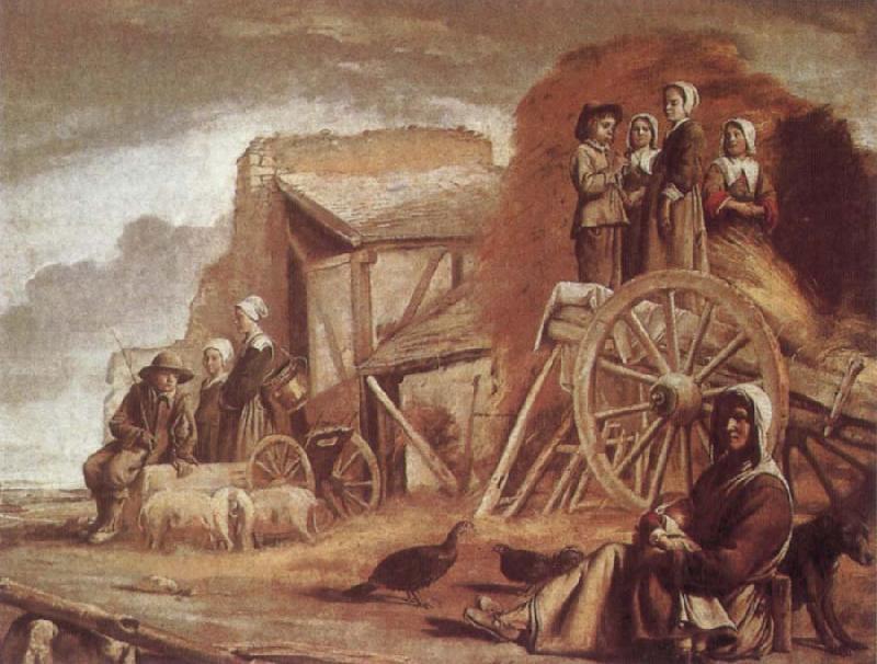 Louis Le Nain The Cart or Return from Haymaking Sweden oil painting art